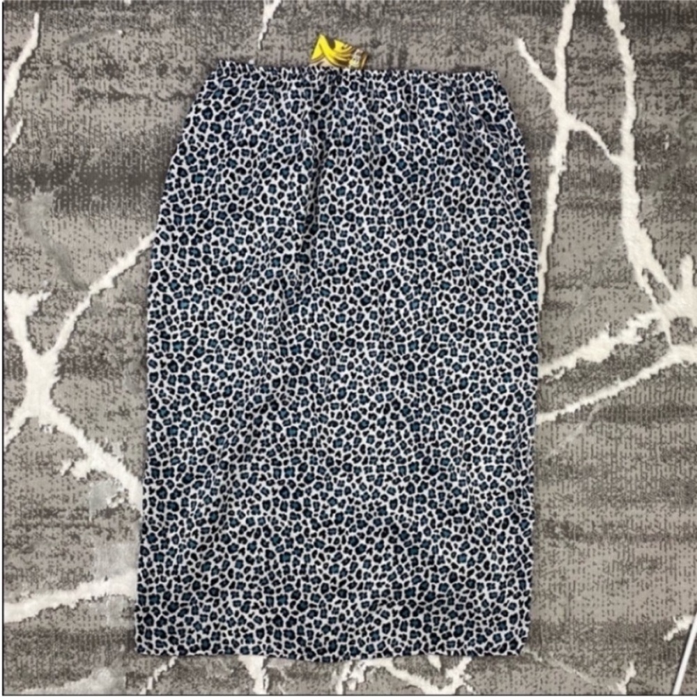 Polly & Esther midi skirt Size M Leopard Print - Picture 4 of 7